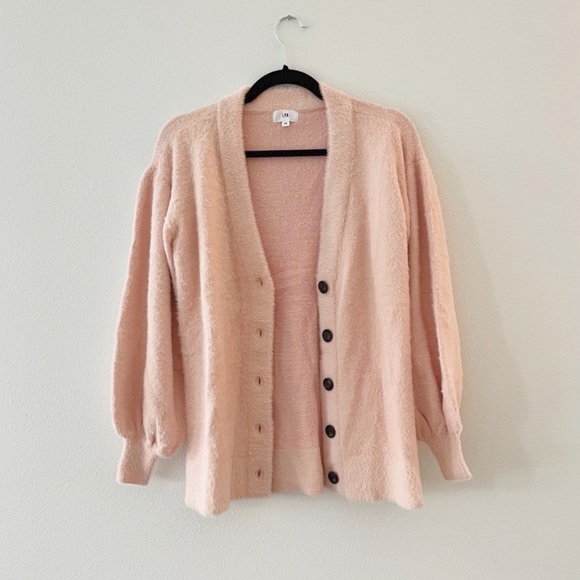 LPA Mercy Cardigan Light Pink XS NWOT - Picture 5 of 13
